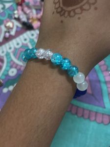 Evil Eye Bracelet 📿🪬( aqua aura )