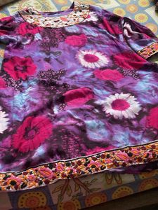 Vibrant Floral Print Kurta