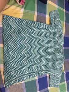 Blue Chevron Print T-Shirt