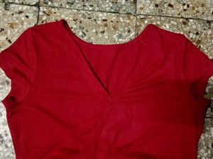 Stylish Red Fit &amp; Flare Top / Dress