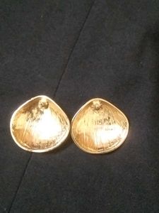 Gold Seashell Earrings