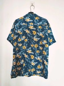 Tropical Floral Print Short Sleeve Shirt