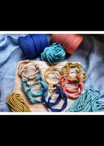 Boho Rope Hoop Earrings Set