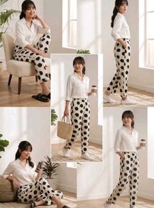 🎀combo 🎀 Comfy Polka Dot Palazzo Pants