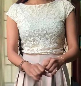 Elegant Lace Crop Top