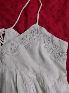 Cream Beaded Cami Babydoll top 🫶🏽