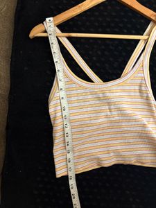 Striped Cropped Tank Top