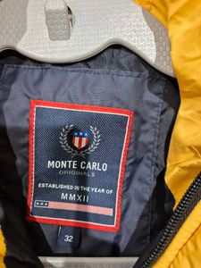 Quilted Yellow Hooded Jacket