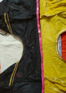 Set of 2 Ethnic Blouses (Gold & Black)