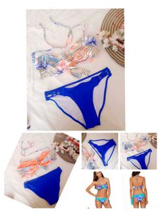 BOZZO Bikini Set - Floral & Blue