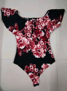 Women's Floral Print Bodysuit