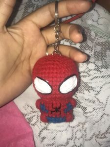 Crochet Spider-Man Keychain