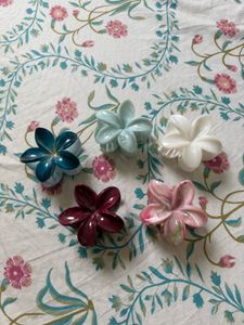 Flower Claw Clips - Set of 5