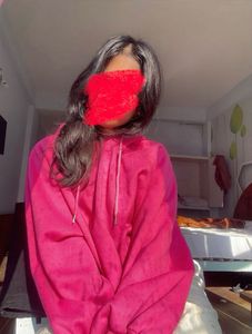 Cute Pink Oversized Hoodie