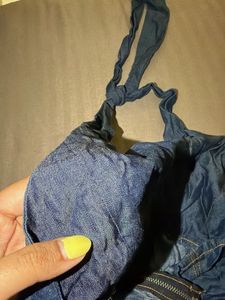 Denim Halter Top