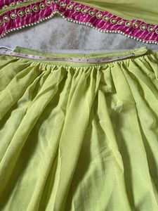 Green Lehenga&amp; designer Dupatta