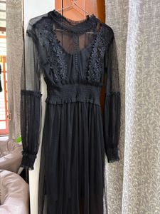 Elegant Black Lace Gown