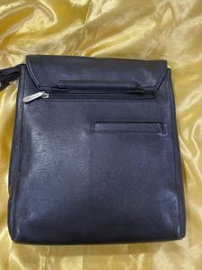 Classic Black Leather Shoulder Bag