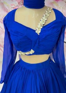 Royal Blue Lehenga Choli Set