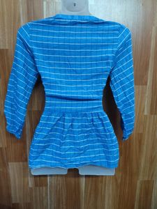 Embroidered Blue Kurta for Women