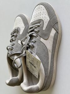 Stylish Grey & White Sneakers