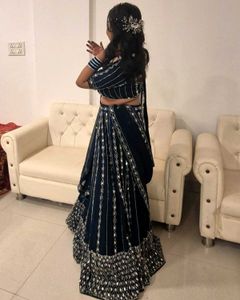 handmade lehnga 🪷 mirror work all over ⭐️