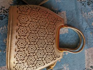 Gold Hand Bag Unused