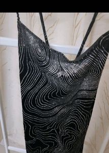 black sparkly dress