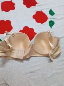 Strapless Beige Bra