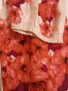Vibrant Floral Print plazzo