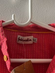 Boy’s Red Striped Kurta