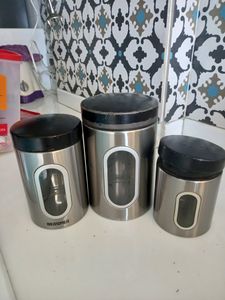 Tea Coffee Containers 3 Pieces