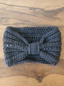 Cozy Knit Headband with Bow Detail for winters