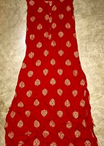 Elegant Red Embroidered kurti