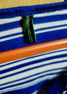 Striped V-Neck Top