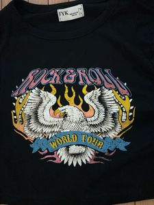 y2k rock and roll crop top