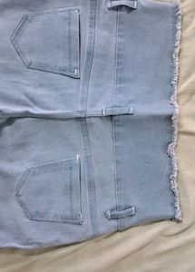 Blue High-Waisted Jeans