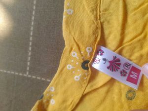 YELLOW KURTI AND GREEN PLAZZO💛