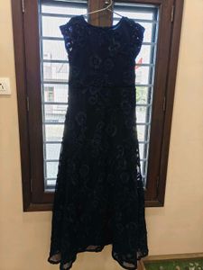 Navy Blue Partywear Gown