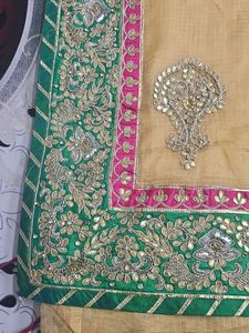 Elegant Yellow Embroidered Saree