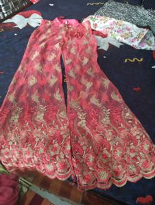 Pink Anarkali Gown Dress, With Jacket
