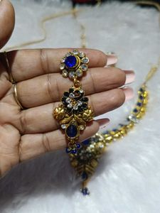 royal blue necklace set