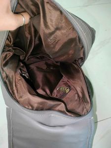 Stylish Grey Chevron Backpack/ bag