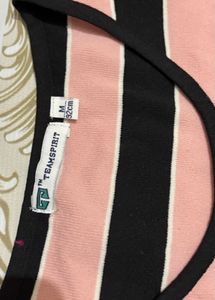 Striped Sleeveless Mini Dress