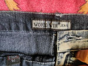Boho embellished flared jeans