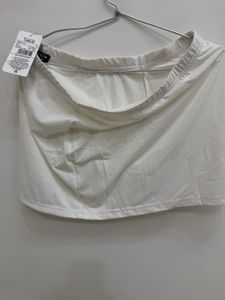 Shein White Elasticated Waist Ethnic Skirt