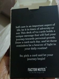 Factor notes Self Care Reminder Cards