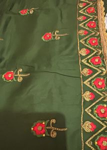 Elegant Green Embroidered Kurta Set