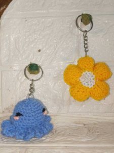 Handmade Crochet Keychain Set