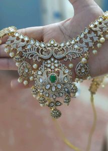 Long necklace with earings